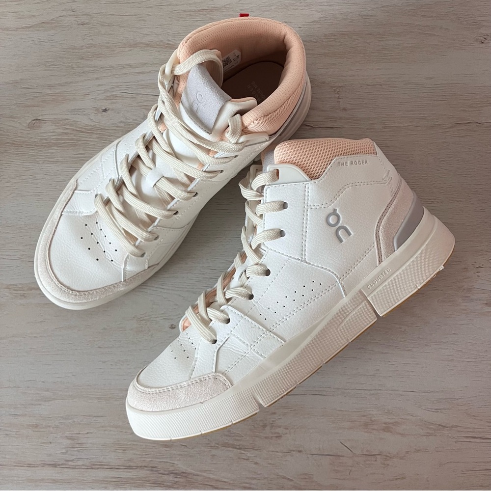 On Running Women's Sneakers in White and Blush